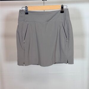 Athleta Gray Skort with Zipper Details